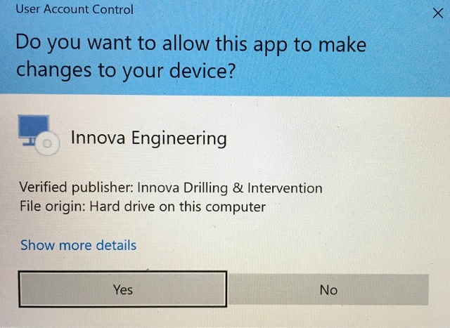 Figure 3: Genuine software certificate