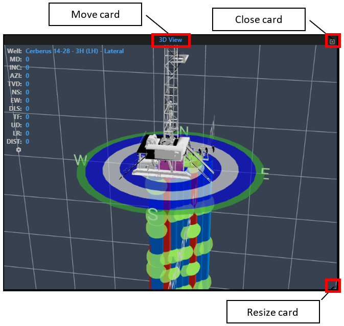 Figure 2: Well Details card controls